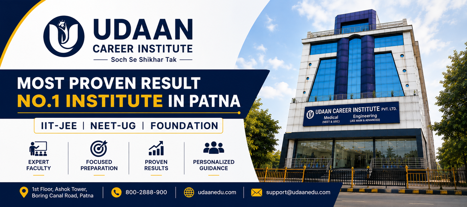 Foundation Program for Class 7 to 10 at Udaan Career Institute Patna